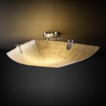  CLD-9617-25-NCKL-LED6-6000 - 48" LED Semi-Flush Bowl w/ U-Clips