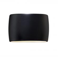  CER-8898W-CRB - Wide ADA Large Oval Wall Sconce (Outdoor) - Closed Top