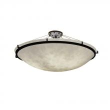  CLD-9687-35-DBRZ-LED6-6000 - 48" LED Semi-Flush Bowl w/ Ring