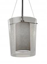  FAB-8010-GRAY-NCKL - Amani 1-Light Center Drum Pendant