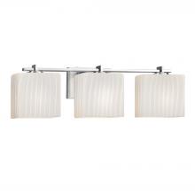 Justice Design Group FSN-8443-55-RBON-CROM - Era 3-Light Bath Bar