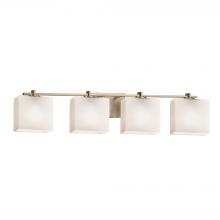 Justice Design Group FSN-8444-55-OPAL-BRSS - Era 4-Light Bath Bar