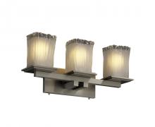 Justice Design Group GLA-8673-26-WTFR-NCKL - Montana 3-Light Bath Bar