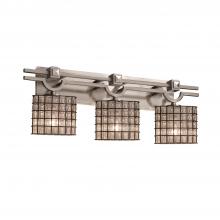 Justice Design Group WGL-8503-30-GRCB-NCKL-LED3-2100 - Argyle 3-Light LED Bath Bar