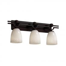 Justice Design Group FSN-8503-10-WEVE-NCKL - Argyle 3-Light Bath Bar