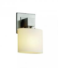 Justice Design Group FSN-8707-30-MROR-MBLK - Aero ADA 1-Light Wall Sconce (No Arms)