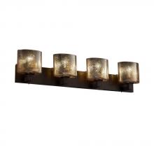 Justice Design Group FSN-8924-40-MROR-MBLK - Modular 4-Light Bath Bar