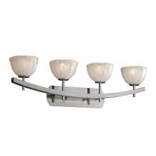 Justice Design Group GLA-8594-26-WTFR-NCKL - Archway 4-Light Bath Bar