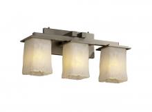 Justice Design Group GLA-8673-26-WHTW-MBLK - Montana 3-Light Bath Bar