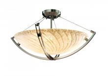  GLA-9722-35-WHTW-DBRZ - 24" Pendant Bowl w/ Crossbar