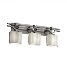 Justice Design Group POR-8503-30-WAVE-NCKL - Argyle 3-Light Bath Bar