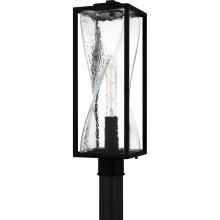  ZAR9007MBK - Zarah 1-Light Matte Black Outdoor Post Lantern