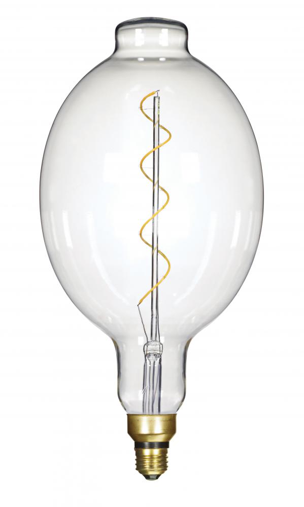 4 Watt BT56 LED vintage style; Clear; 25000 Average rated hours; Medium Base; 120 Volt