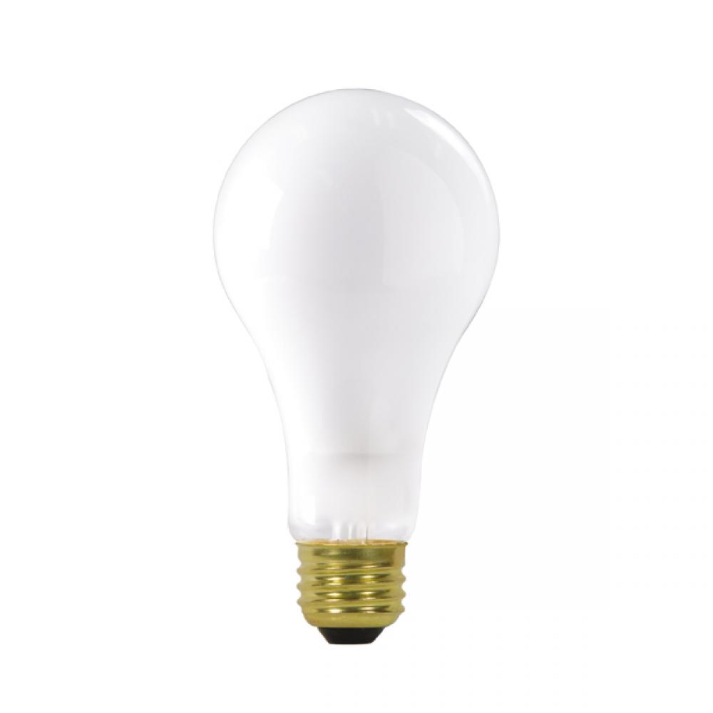 200 Watt A23 Incandescent; Frost; 2500 Average rated hours; 2780 Lumens; Medium base; 120 Volt;