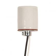  80/1315 - Keyless Porcelain Socket With 1/8 IPS Cap; 24" AWM B/W 150C; CSSNP Screw Shell; Glazed; 660W;