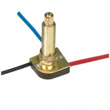  80/1411 - 3-Way Metal Push Switch, Metal Bushing, 2 Circuit, 4 Position(L-1, L-2, L1-2, Off). Rated: 6A-125V,