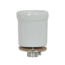  80/1682 - Keyless Porcelain Beaded Body Socket With Flange And 1/8 IP Cap; Glazed; 660W; 250V