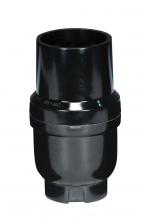  80/2279 - Full Size Keyless 1/8 IP Cap With Metal Bushing; Phenolic; Smooth; Less Set Screw; 2-3/4"