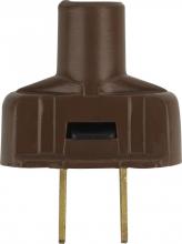  90/1114 - Attachment Plug With Terminal Screws; Brown Finish; Non Polarized; 18/2-SVT Round Wire; 15A; 125V