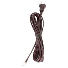  90/2599 - 10 Foot 18/2 SPT-2 105C Cord Set; Brown Finish; 36" Hank; 150 Carton; Molded Polarized Plug;