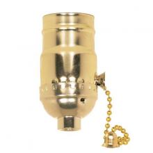  90/411 - On-Off Pull Chain Socket; 1/8 IPS; Aluminum; Brite Gilt Finish; 660W; 250V; 250 Master