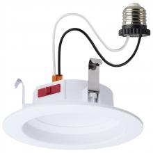 Satco Products Inc. S12600 - 6 Watt LED Downlight Retrofit; 4 Inch; CCT Selectable; Round; White Finish