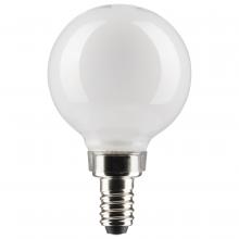  S21812 - 4.5 Watt G16.5 LED; White; Candelabra Base; 2700K; 350 Lumens; 120 Volt; 2-Pack