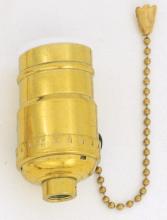  S70/411 - Standard Socket With Pull Chain; Brite Gilt Finish