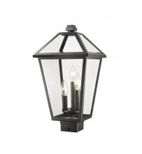  579PHBS-BK - 3 Light Outdoor Post Mount Fixture