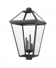  579PHXLXS-BK - 4 Light Outdoor Post Mount Fixture