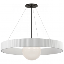 Visual Comfort & Co. Signature Collection WS 5001BZ/WHT-WG - Arena 42" Ring and Globe Chandelier