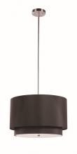 Trans Globe PND-802 BK - Schiffer 3-Light Double Drum Convertible Pendant or Semi-Flush