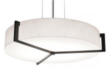  APP1524LAJUDES-LW - Apex 17'' LED Pendant - Espresso Finish - Linen White Shade