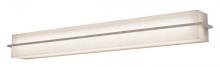  APV510540LAJD2WG-LW - Apex - Vanity Light Fixture - 4 Ft. - Weather Grey Finish - Linen White Wood/Acrylic Shade