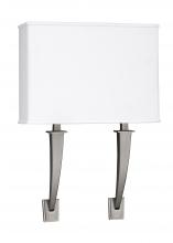  SHS121814LAJUDSNLA - Sheridan LED Sconce - Satin Nickel Finish - Linen Acrylic Shade