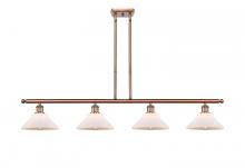  516-4I-AC-G131 - Orwell - 4 Light - 48 inch - Antique Copper - Cord hung - Island Light