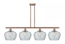  516-4I-AC-G92-L - Fenton - 4 Light - 49 inch - Antique Copper - Cord hung - Island Light