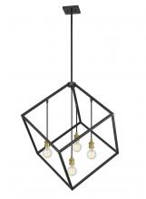  478P34-BRZ-OBR - 4 Light Chandelier