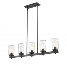  588-5L-ABB - 5 Light Outdoor Linear Chandelier