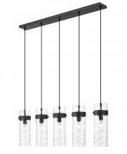  7002P5-5L-MB - 5 Light Linear Chandelier