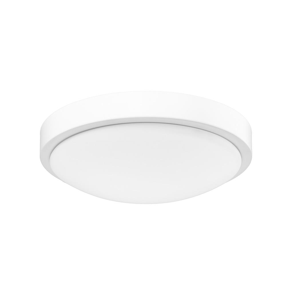 Gabi WHT Flush Mount in Matte White with Opal Shade