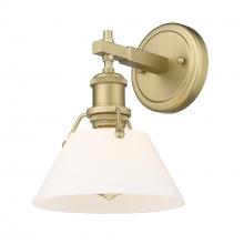 Golden 3306-BA1 BCB-OP - Orwell 1-Light Bath Vanity in Brushed Champagne Bronze with Opal Glass