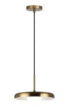 Matteo Lighting C34411AGOP - Creston Aged Gold Brass Pendant