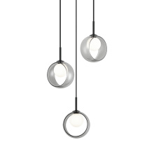Matteo Lighting C60603BKSM - Delcia Black Pendant