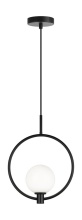Matteo Lighting C71301BKOP - Averley Black Pendant