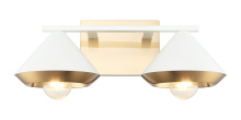 Matteo Lighting S06802WHAG - Velax White Wall Sconce