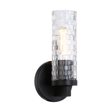 Matteo Lighting W32101BK - Weaver Black Wall Sconce