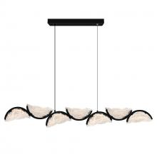 CWI Lighting 1715P54-7-101 - Moon Integrated LED Black Chandelier