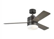 Generation Lighting 3ERAR44AGPD - Era 44" Dimmable LED Indoor/Outdoor Aged Pewter Ceiling Fan with Light Kit, Remote Control and M