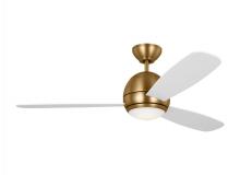 Generation Lighting 3OBSR52SBD - Orbis 52 Inch Indoor/Outdoor Integrated LED Dimmable Ceiling Fan